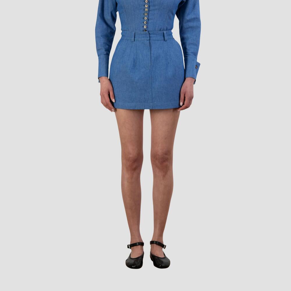 NEW ELIF ella mini skirt in blue